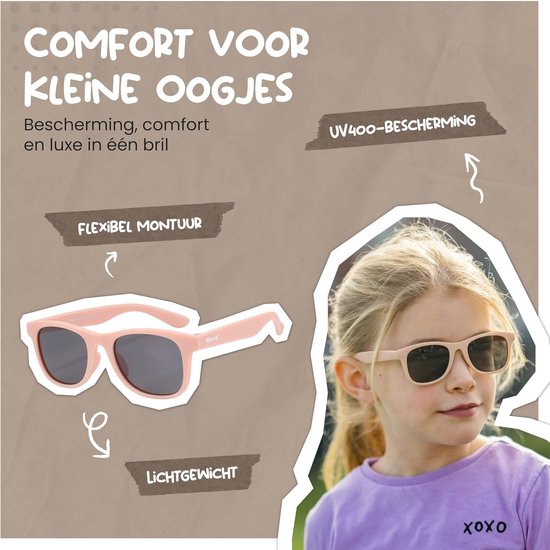Kinderschoenen Zonnebril 3-6 jaar - Flexibel en Buigzaam - Polarisatie UV400 - Voor Jongens en Meisjes - Vierkante Zonnebril — afbeelding 5