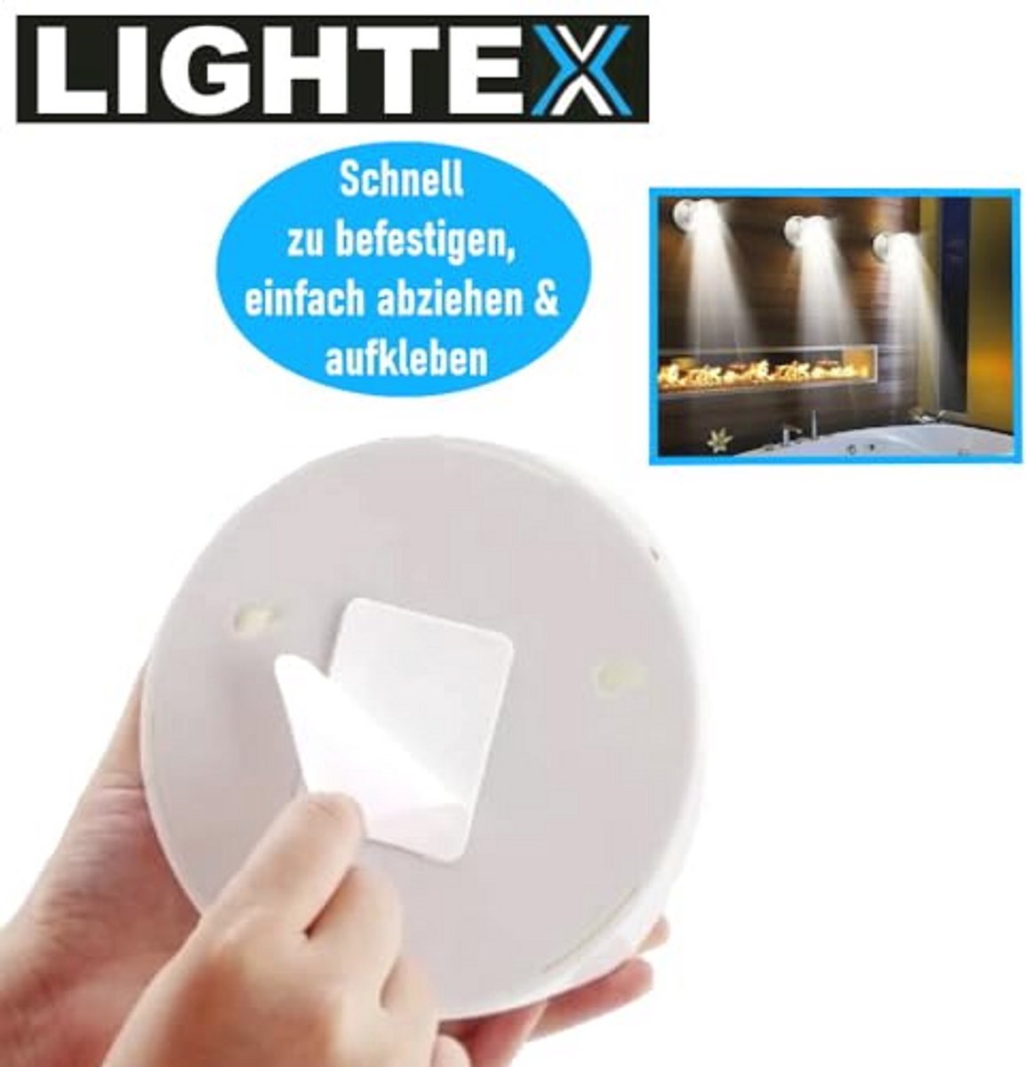 LED wandlamp met bewegingsmelder - Draadloze verlichting voor binnen en buiten