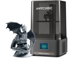 Anycubic Photon Mono 4 3D Printer – 10K Precisie – Automatische Bed Leveling – Compact & Stil – Water-Washable Resin Compatibel – Ideaal voor Miniaturen & Sieraden – WiFi & App Bediening