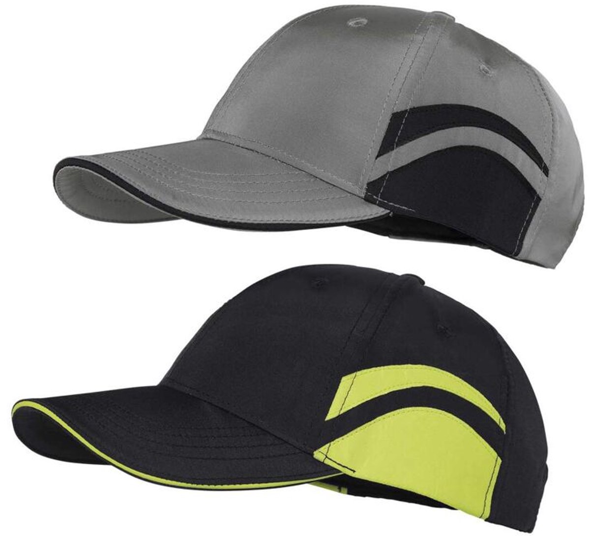 ATLAS FOR MEN - Set van 2 microvezel petten - Heren - Verkrijgbaar in grote maten - One Size