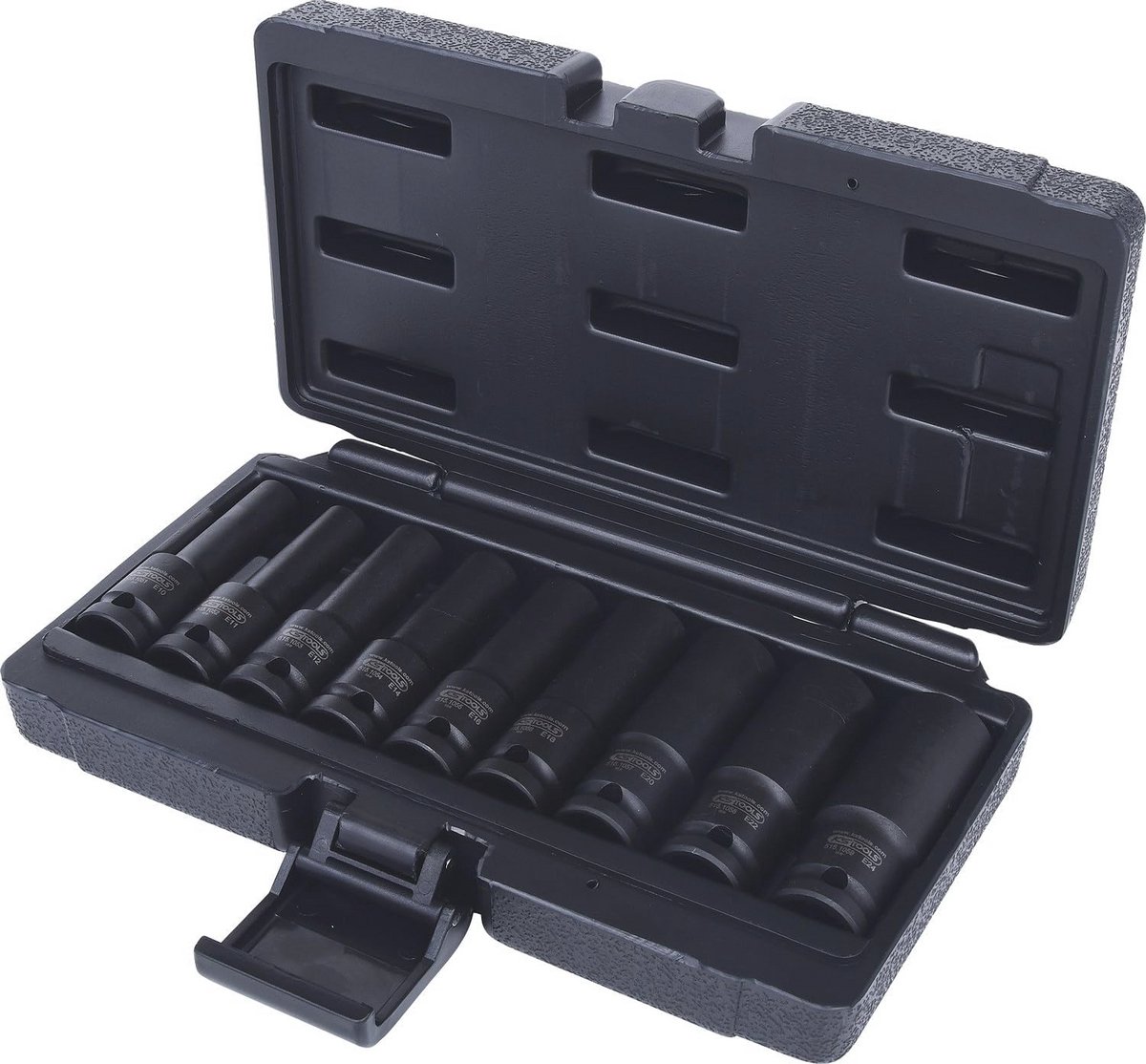 Torx-E Kracht Dopsleutelset 9-dlg E10-E24 1/2"