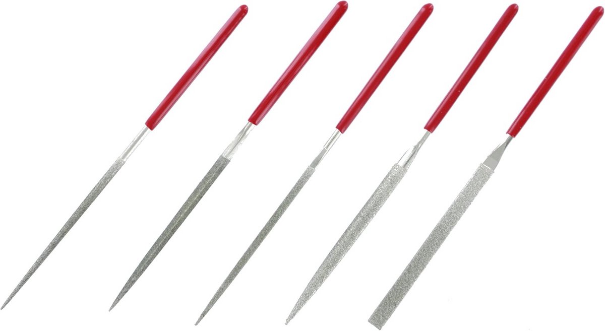 Diamant vijlen set van 5 voor veelzijdig gebruik