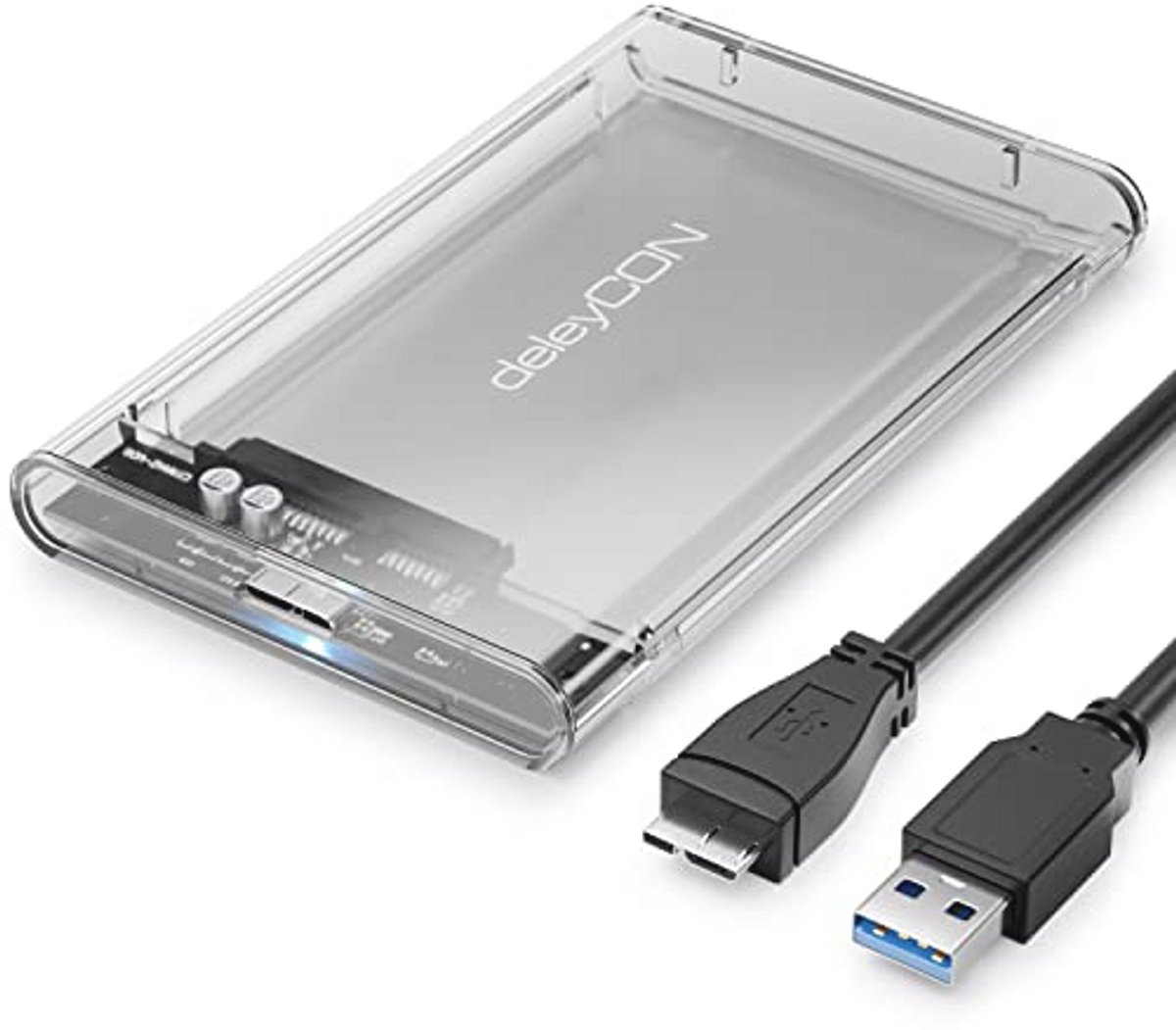 Externe SSD Behuizing voor 2,5" Inch SATA HDD/SSD - USB 3.0 UASP, Compact & Lichtgewicht