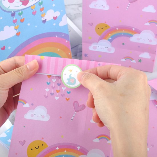 Ibenzoa® Fietsmand voor kinderen met doe-het-zelf stickers en stevige kunststof