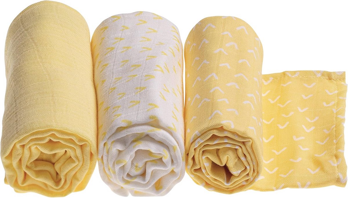 Zachte mousseline doeken voor baby's – 3-delige set 70 x 70 cm