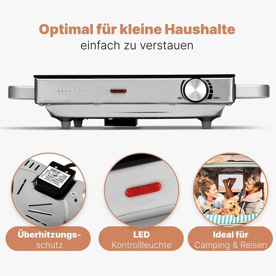 Infrarood Kookplaat - Krachtige 2000W Inductie Kookplaat met Glaskeramiek | Energiezuinig en Krasbestendig