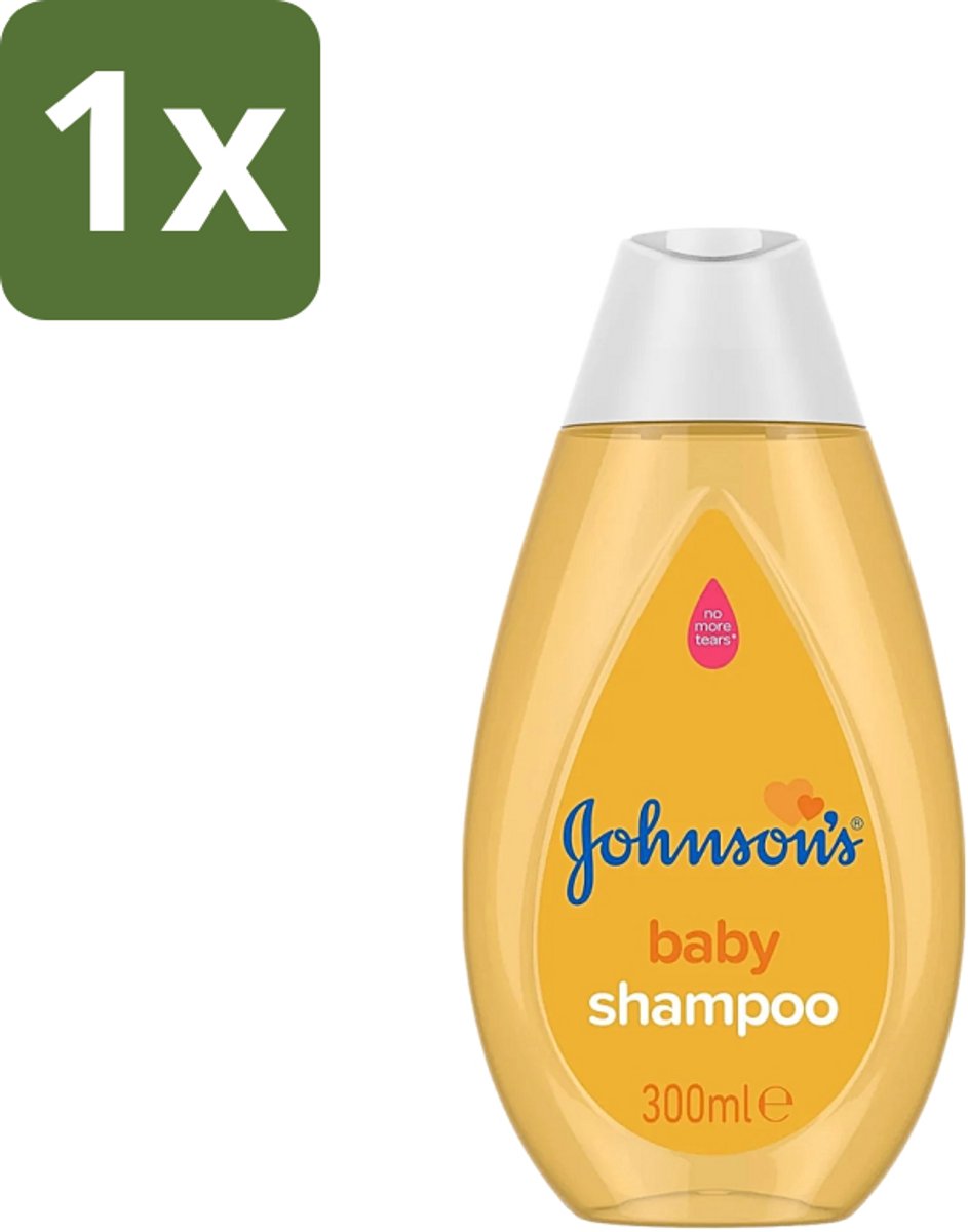 1 x Johnson's - Baby Shampoo - Zacht Voor De Ogen - 300 ml - Baby Shampoo - Baby Haar Verzorging - Zacht Voor De Ogen - No More Tears - Hypoallergeen Shampoo
