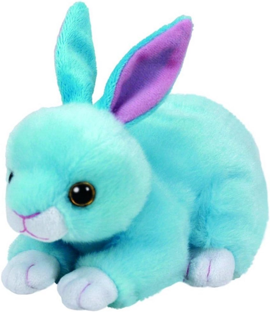 Pluche Konijn Knuffel - Zacht Speelgoed Lief Dier 15 cm Blauw