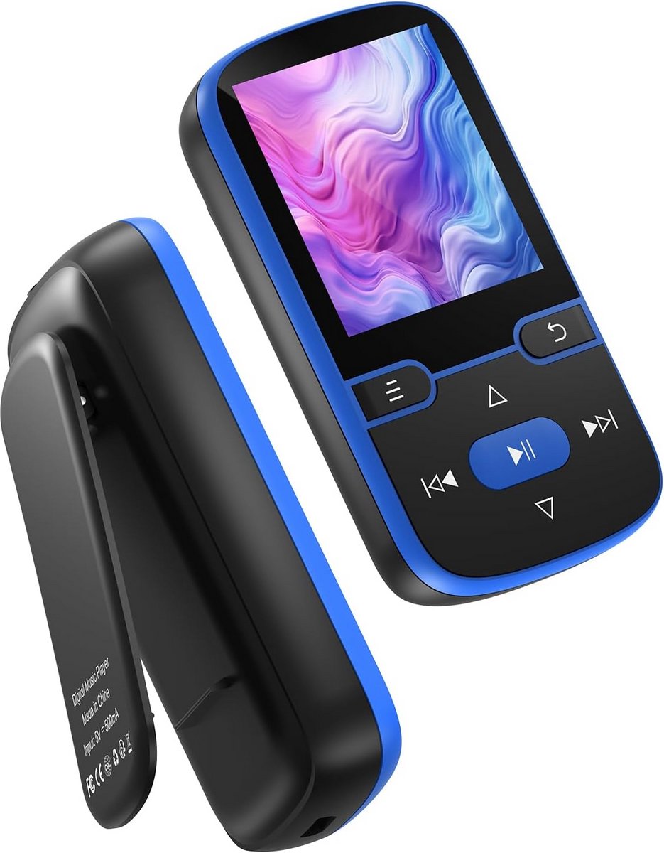 Draagbare MP3-speler met 64 GB, Bluetooth 5.3 en FM-radio