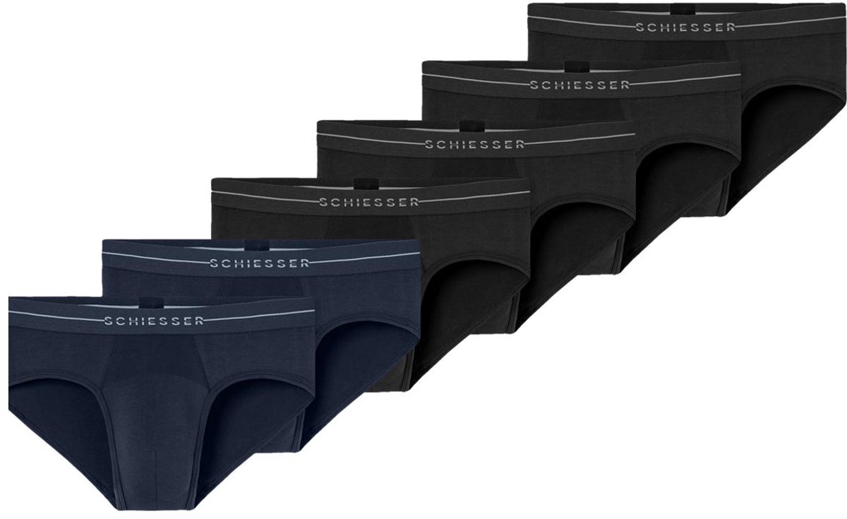 Schiesser Heren rio-slip / onderbroek 6 pack Cotton Flex
