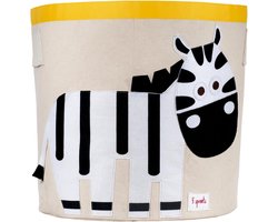 Grote Opvouwbare Opbergmand van Canvas voor Speelgoed en Babyartikelen | Zebra Design