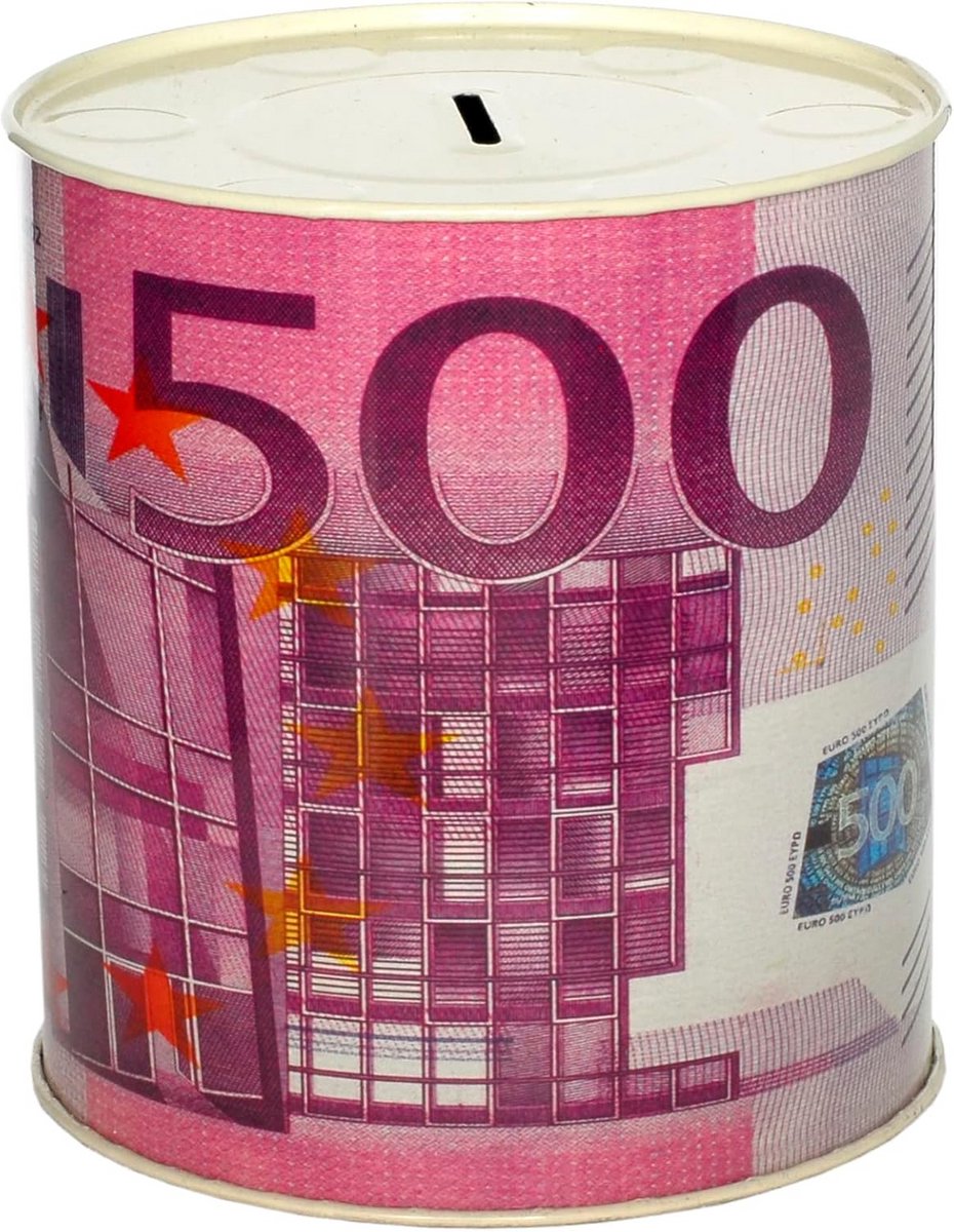 Geld Spaarpot Metaal - Onbreekbare Spaarpot met Slot-Effect voor Munten en Biljetten