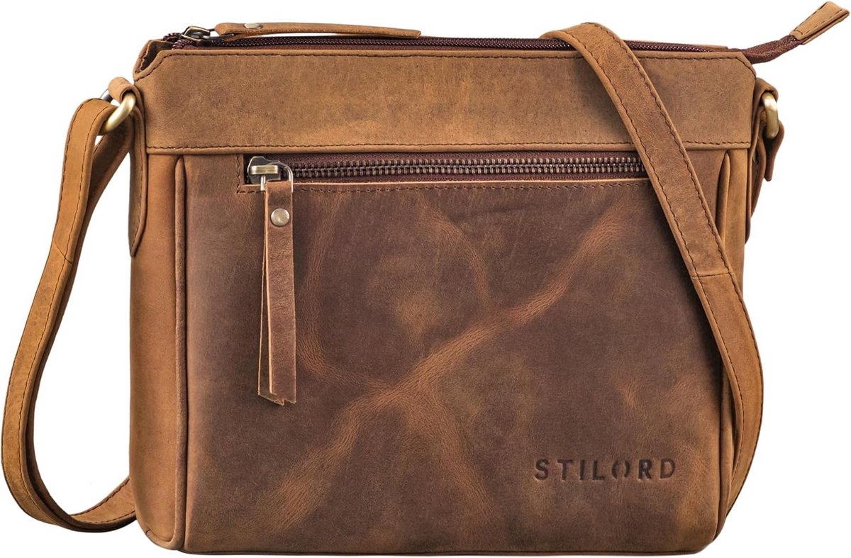 Leren Schoudertas Dames Vintage Handtas Elegant Leer