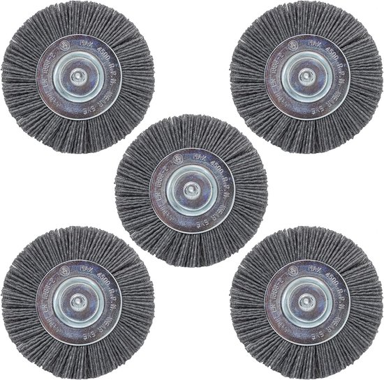 Set van 5 Voegenborstels - Nylon & Metaal - Voor Oppervlaktereiniging van Merkloos	 — afbeelding 2
