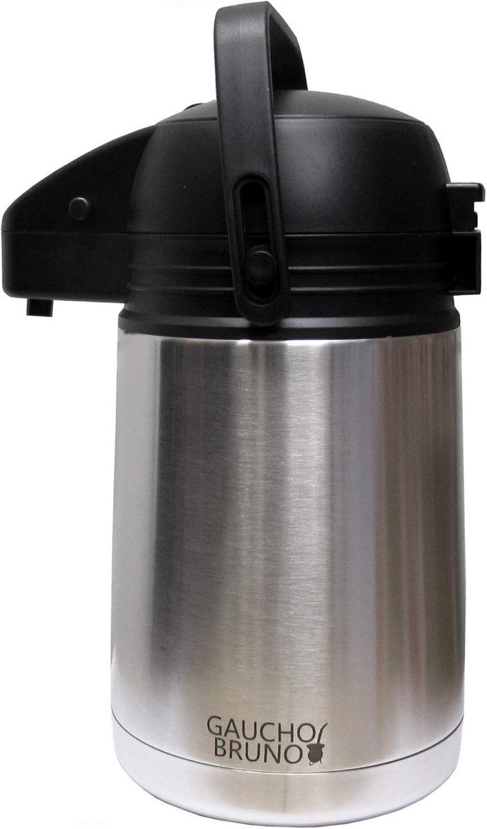Dubbelwandige Thermoskan Tafelmodel RVS 1 Liter