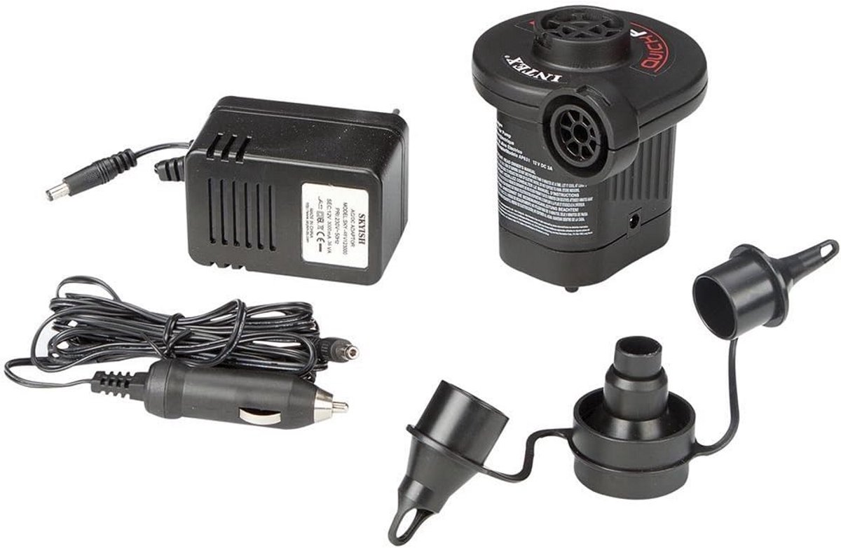Elektrische Luchtpomp AC/DC - Snel Opblazen met 3 Adapters