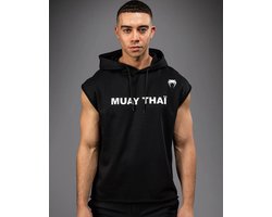Venum Muay Thai VT Mouwloze Hoodies Zwart Wit - L