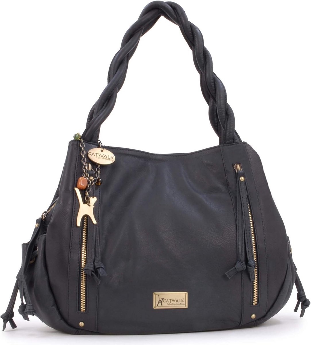 Dames Leren Tote Schoudertas - Vintage Look & Ruim Hoofdvak