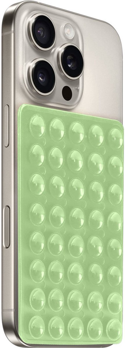 Mobiparts Zuignap Telefoonhouder | Mobiparts Sticky Pad - Groen Universeel