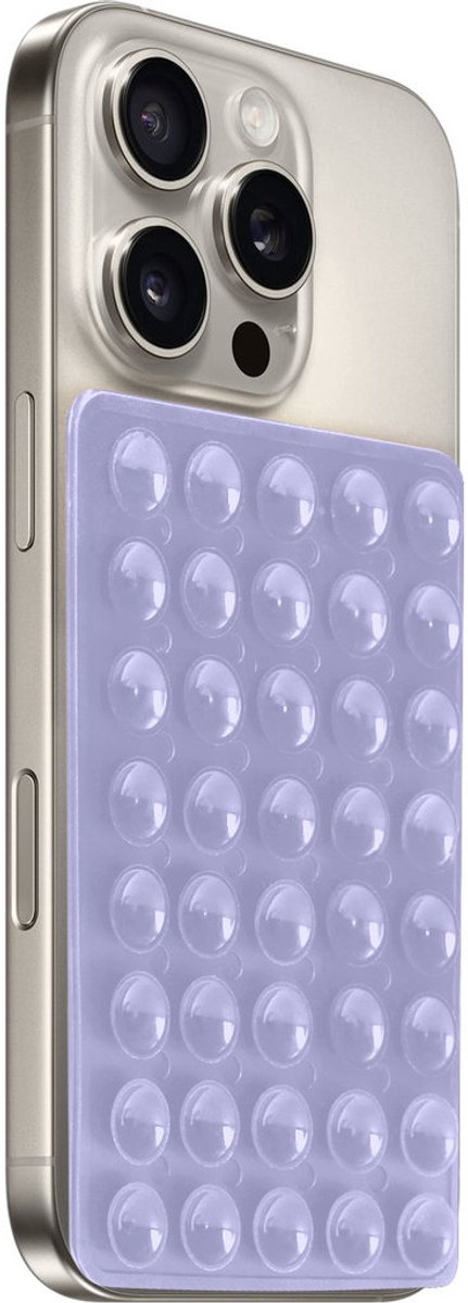 Mobiparts Zuignap Telefoonhouder | Mobiparts Sticky Pad - Paars Universeel