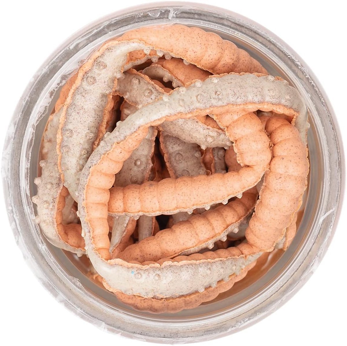 Kunstaas Worms - Zacht Plastic Lokaas - Vissen Vangen - Emuleert Insectenlarven - 50 g - Geel