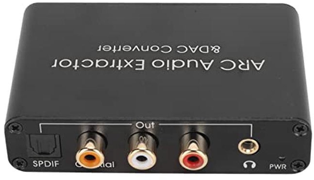 HDMI ARC Audio Extractor met DAC en 3.5mm Hoofdtelefoonuitgang