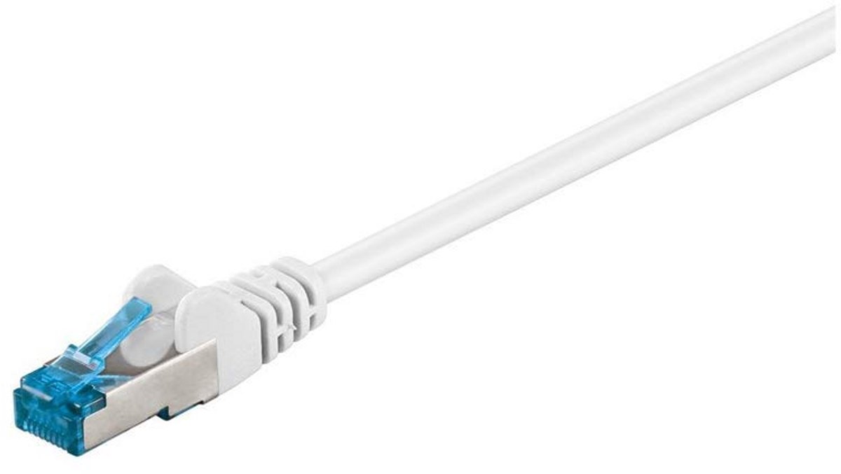CAT 6a Netwerkkabel S/FTP 10 Gbps Koper LSZH Halogeen Vrij Wit