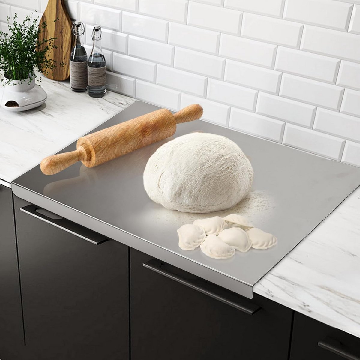 Duurzame Snijplank van RVS met Antislipmat - Ideaal voor Keuken, Bar en Restaurant