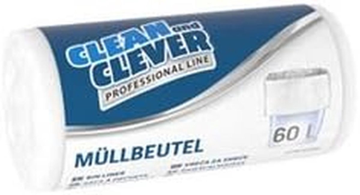 Professionele Vuilniszakken 18 Liter Wit - Sterke LDPE Afvalzakken 50 Stuks