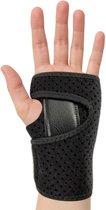 Trebin Attelle de Poignet Gauche - Attelle de Poignet Syndrome du Canal Carpien - Surcharge de l'Attelle de Poignet - Taille Unique - Zwart