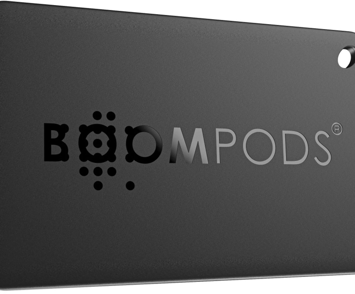 Boompods Boomcard - Creditcard-Vormige Tracker gemaakt van oceaangebonden plastic - Compatibel met Apple’s Find My app