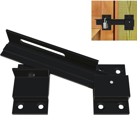 DX Insteekgrendel Standaard met Sluitplaat DM50 BD70 Zwart DRB1450 BE