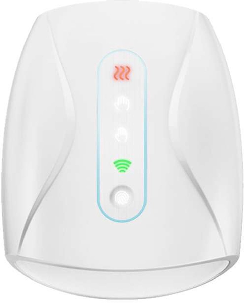 Elektrische handmassager met luchtdrukverwarming, draadloze handpalm- en vingermassager