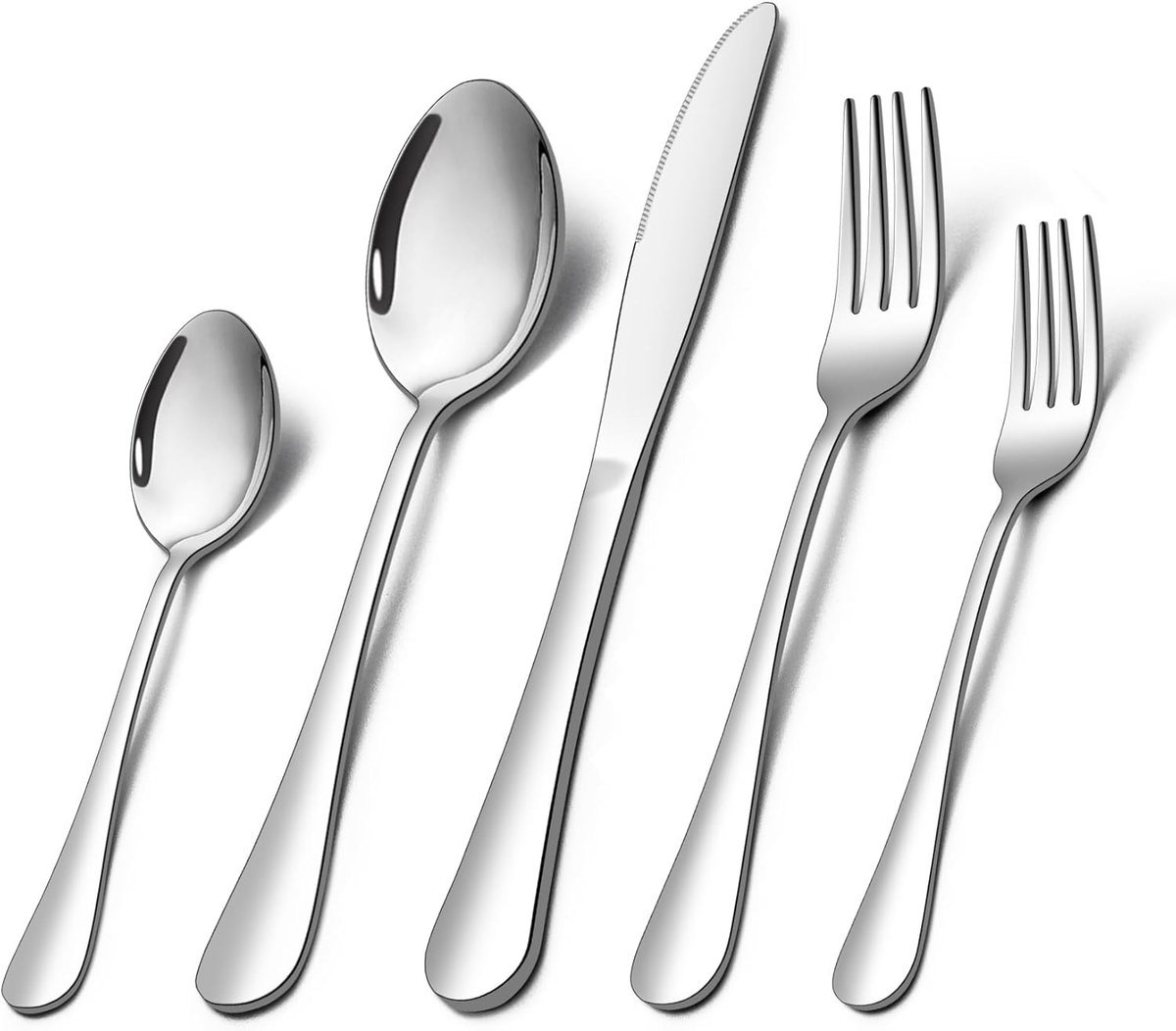 Stunq® Stijlvol 30-delig Bestekset voor 6 Personen, Roestvrij Staal, Gezond en Vaatwasserbestendig