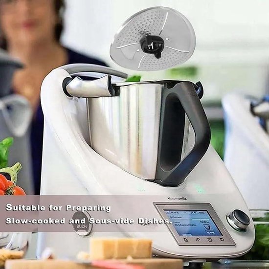 Mesafdekking voor kookmachine - Roestvrijstalen kopbescherming - Geschikt voor diverse modellen - Snijder mesafdekking - Keukenmachine accessoire. van Merkloos — afbeelding 3