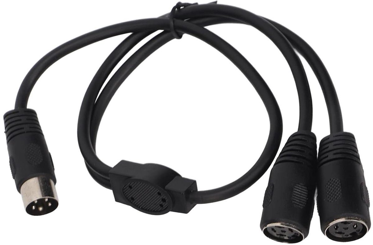 Y-splitterkabel voor audio, Mannelijk naar 2 Vrouwelijk, 0,5M lengte