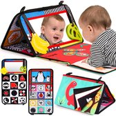 Livre de bébé à froisser - Livre pour poussette - Livre pour l'éveil sur le ventre - Livre de bain - speelgoed Montessori - Éleveur de ventre - Livre pour bébé - Dès la 0