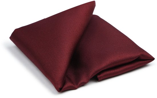Pochette de costume en soie bordeaux - Taille - Homme - Pochettes en soie - 25 x 25 cm