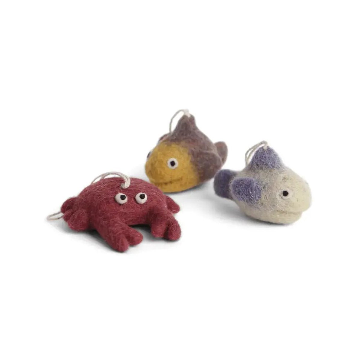 Hanger Krab en Vis (Set van 3) - Hanger