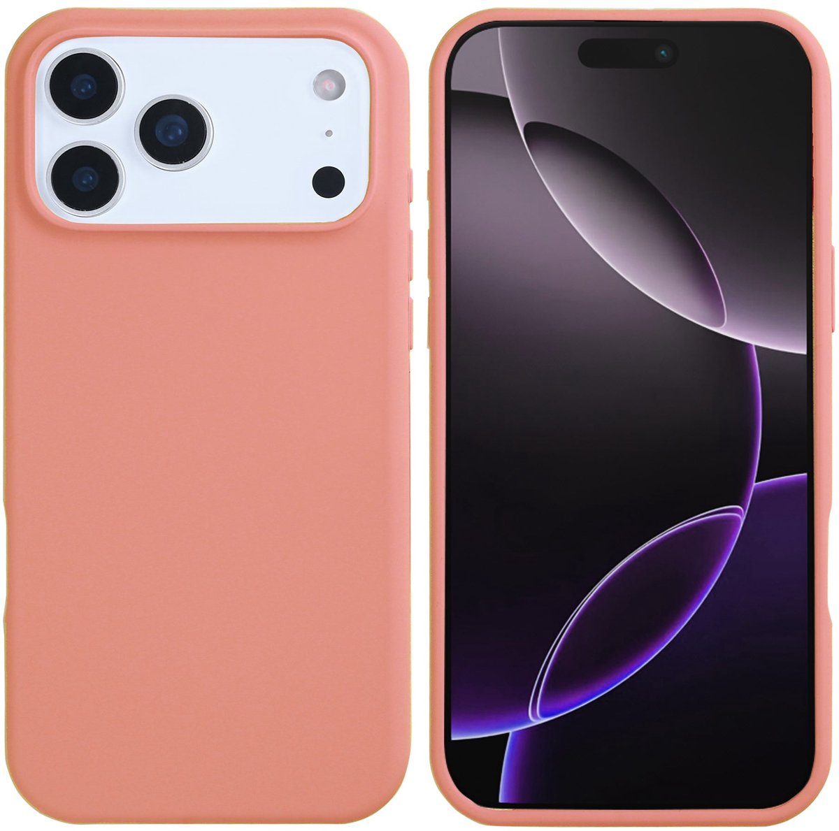 Rixus Soft TPU Phone Case With MagSafe For iPhone 17 Pro Pink