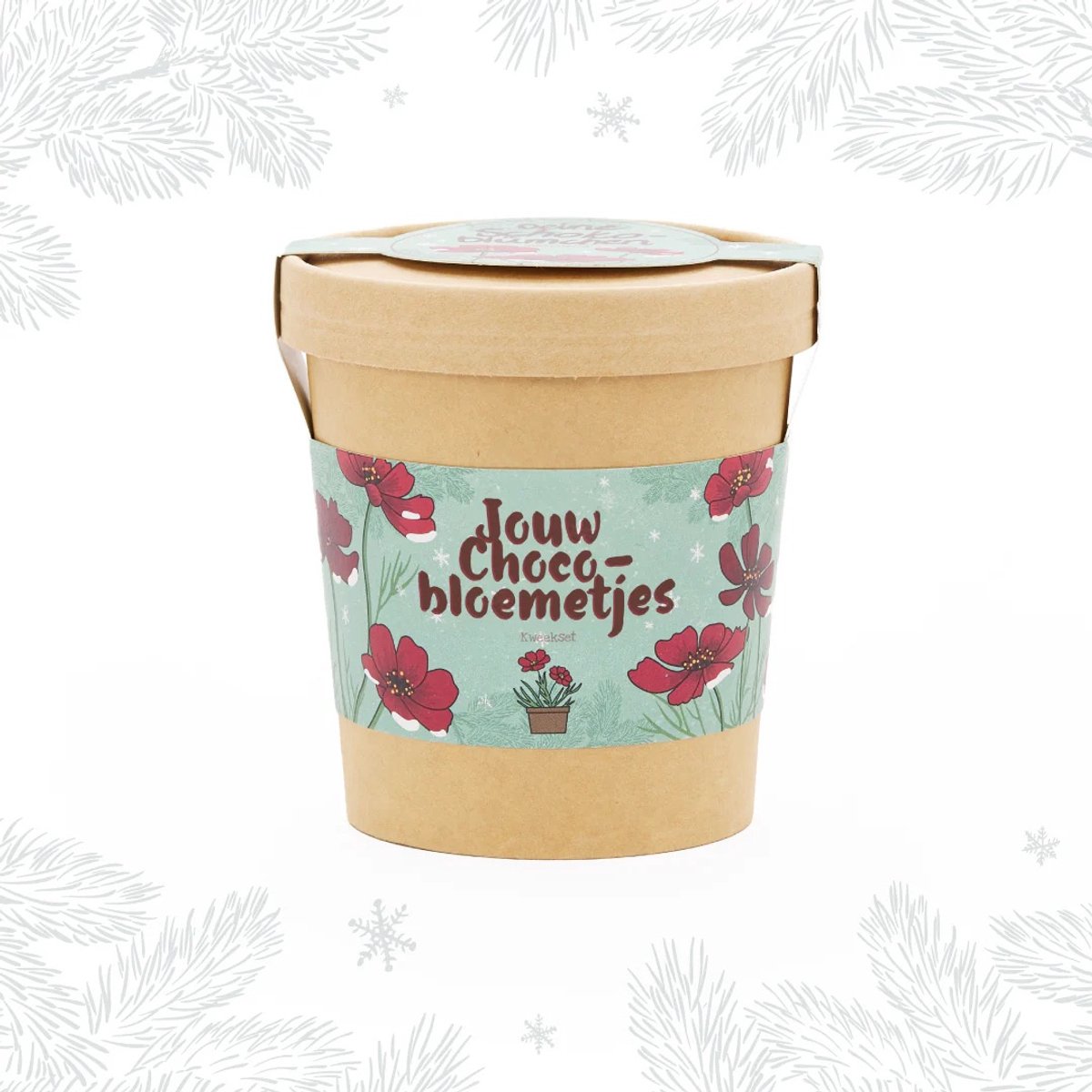 Kweekset voor chocoladebloemen - Chocoladebloem - Biologisch afbreekbaar - Inclusief zaden en handleiding - Duurzaam en leuk cadeau
