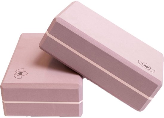 Yoga blok high density lavendelpaars - Lotus - 2 stuks van Merkloos — afbeelding 4
