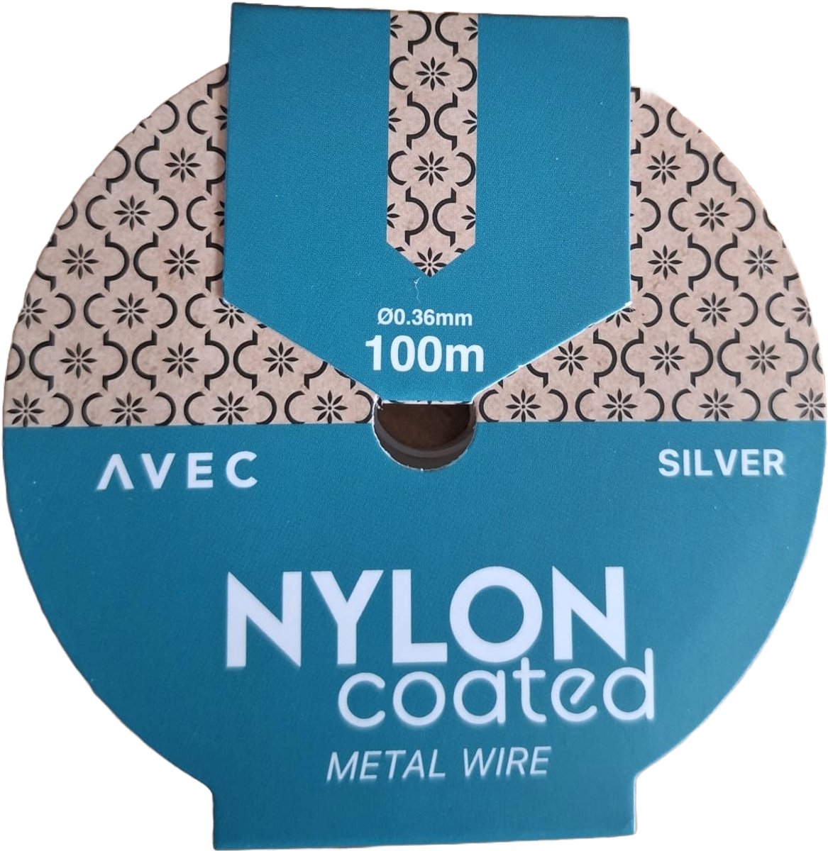 Nylon Metaal draad - 100m - 0,36mm - Silver