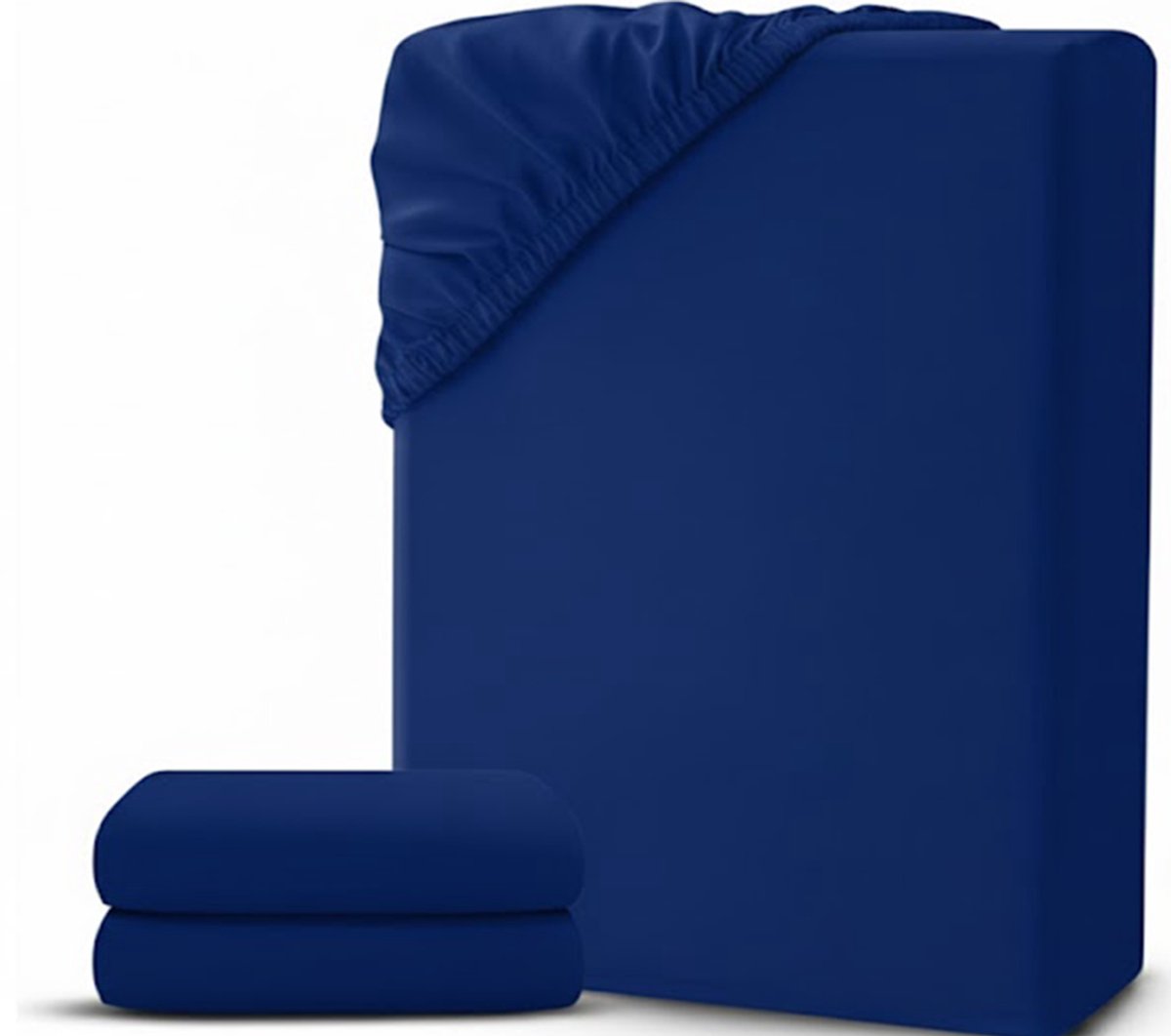 White-Label® Matrasovertrek 160x200 - Dekbedovertrek - Hoeslaken - Matrasbeschermer - Extra Zacht - Blauw