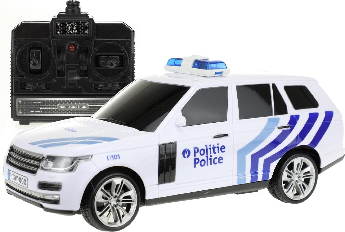 Toi-toys Rc Belgische Politieauto 27 Cm Wit/blauw