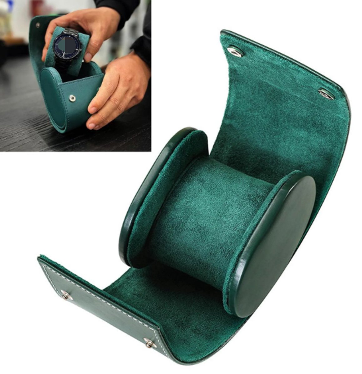Horlogedozen, reishorlogedozen, unisex horlogedozen voor persoonlijk gebruik, opbergdozen met fluwelen voering, opbergdozen voor thuis.