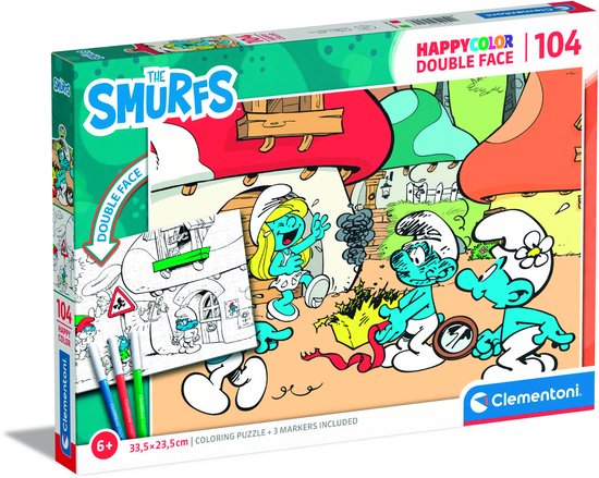 Smurfen puzzel - Clementoni - 104 stukjes | bol
