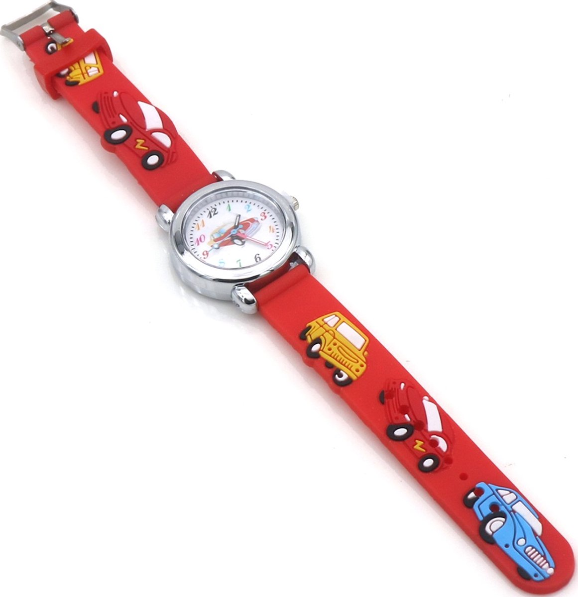 Kinderhorloge - quartz - auto’s - rood