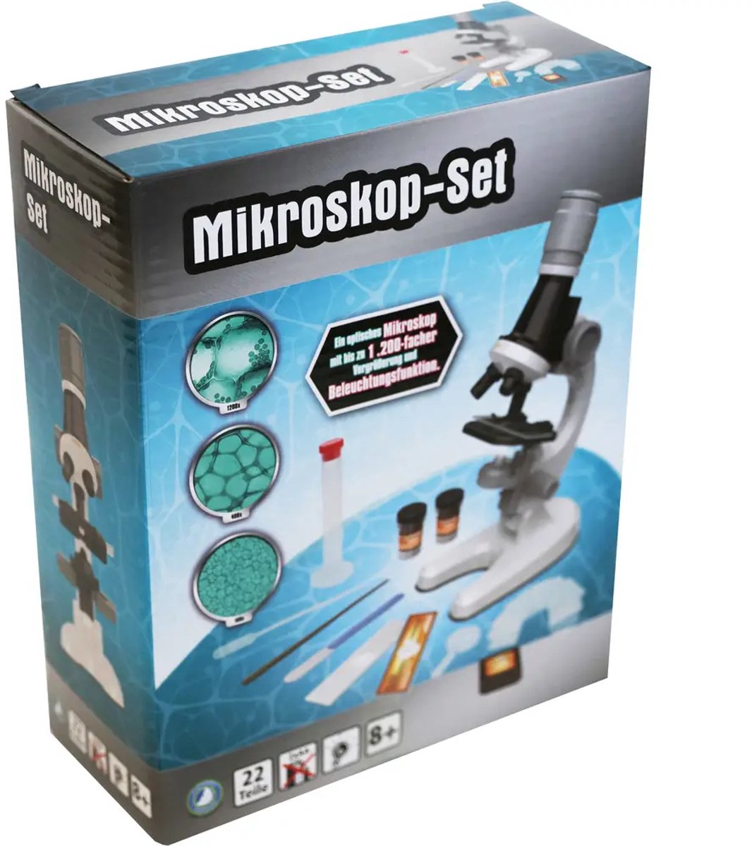 Vedes microscoop set speelgoed - 14-delig onderzoek speelgoedset.