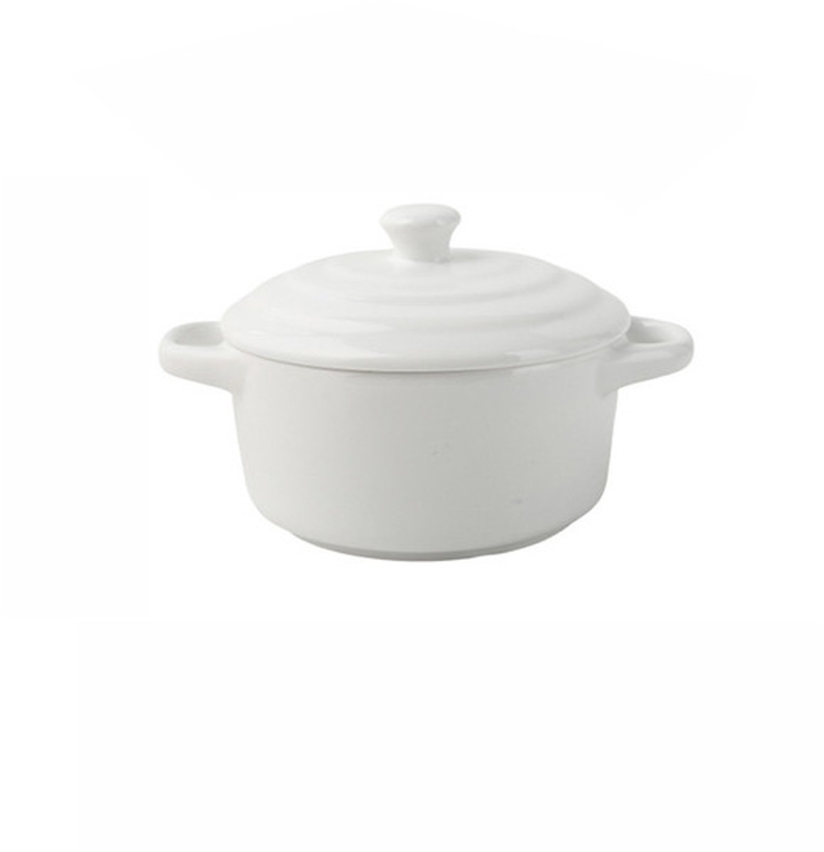 Servies - Schaal - Ovenschaal met dubbele oren - Keramische kom - Middelgroot - 300ml - Wit